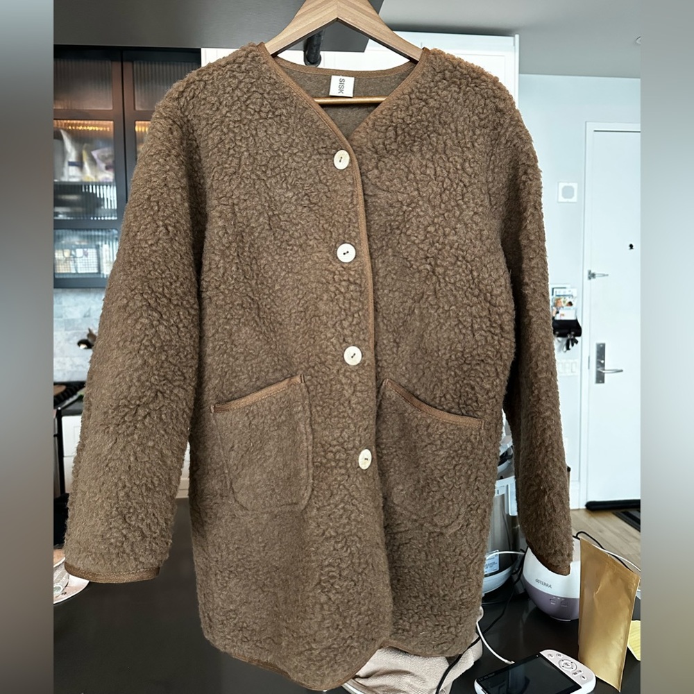 NWOT Siskin Womens Sika Coat - Wool Teddy Fleece